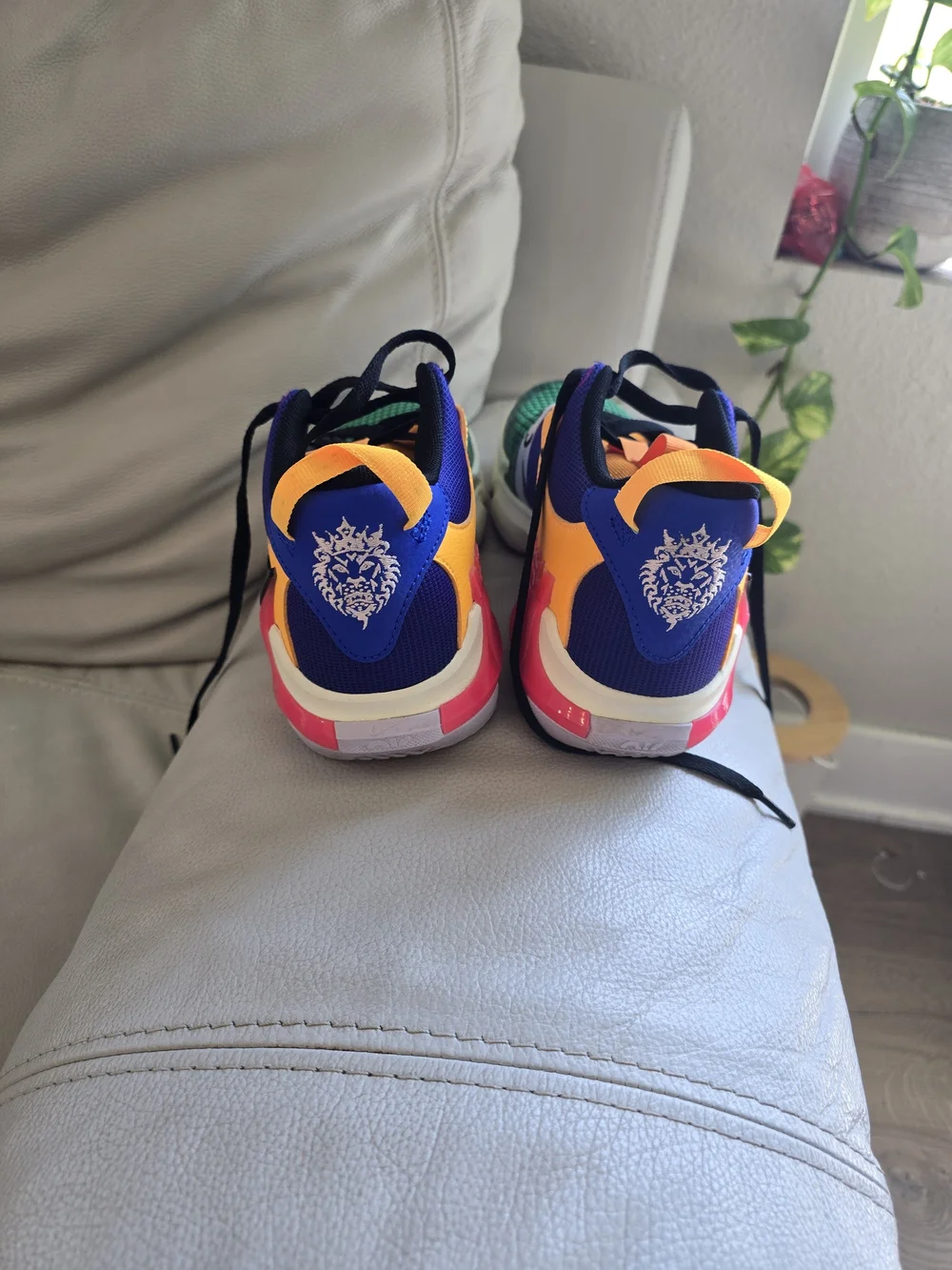 Nike Kids Colorblock Sneakers - Green/Orange/Blue/Purple